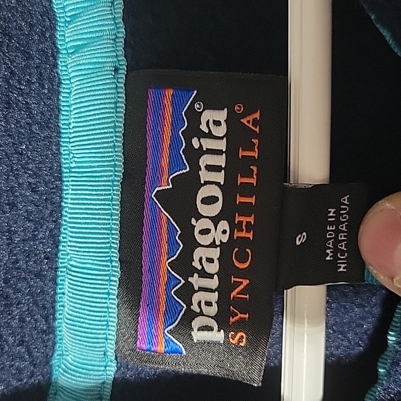 PATAGONIA SYNCHILLA BLUE/GREEN SMALL LIGHTWEIGHT - Picture 4 of 9